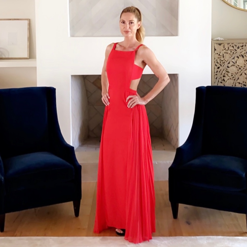 BCBG MAXAZRIA Vibrant Orange Dress